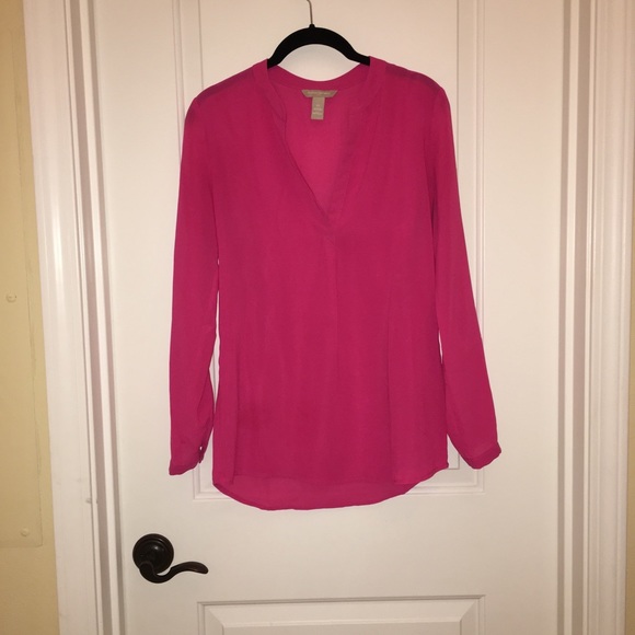 Banana Republic Tops - Banana Republic Long-Sleeve Pink Top, size XS